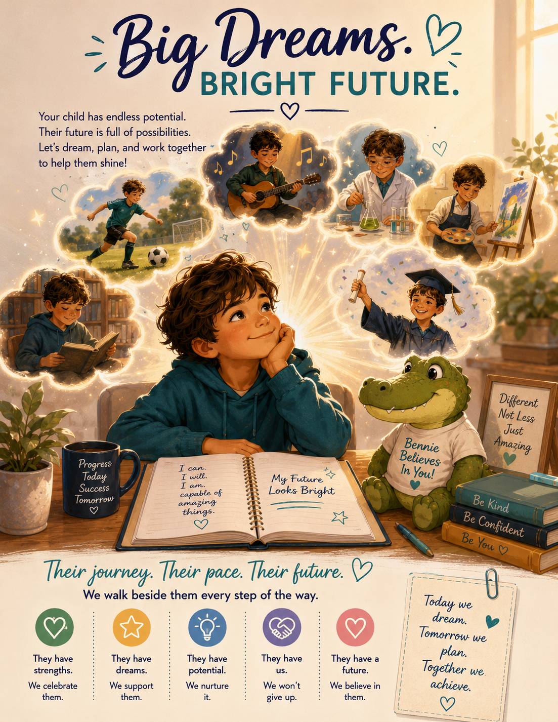 Future dreams planner page preview