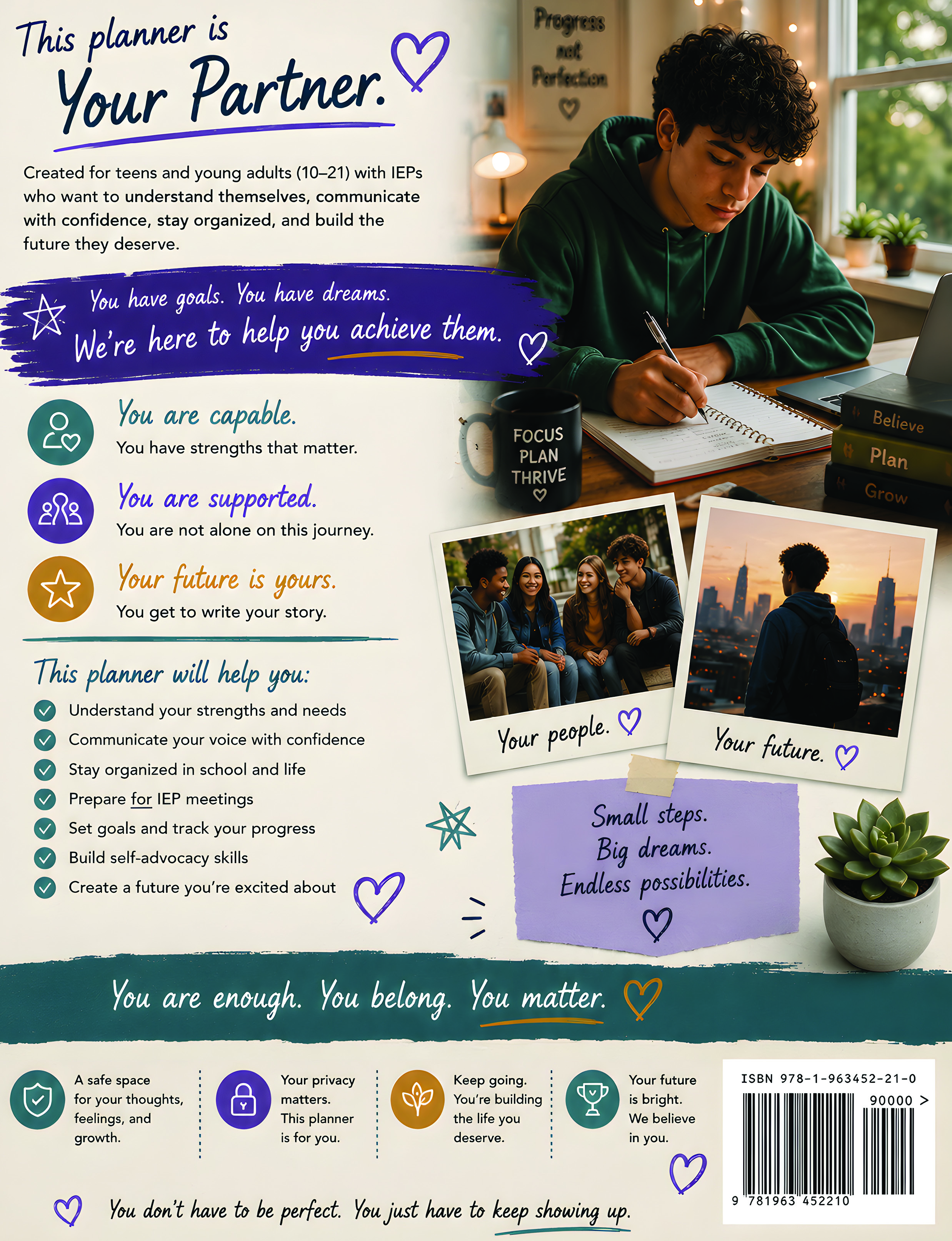 The IEP Support Plan back cover